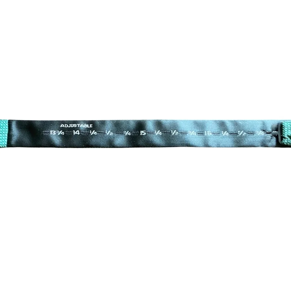 THE TIE BAR Emerald Green Textured 100% Silk‎ Bow Tie Adjustable Holiday Formal - Picture 5 of 7